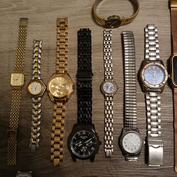 Lot 35+ Watches Parts/Repair ALL Metal Relic Casio Timex Guess Armitron Citizen main image 6